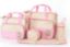 Picture of 5pc multi-functional baby nappy bag - Pink