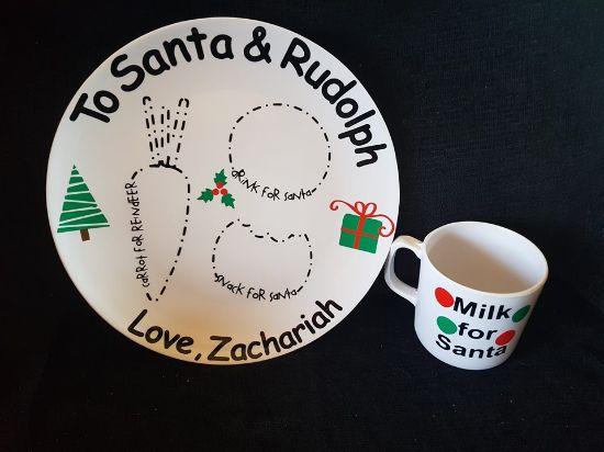 Picture of Personalized Christmas Plate & Cup