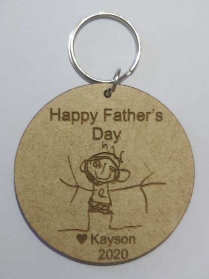 Picture of Father's Day Artwork Keyring