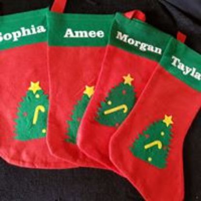 Picture of Personalized Christmas Stocking - Christmas Tree