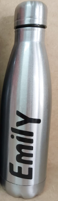 Picture of Personalized 500ml Stainless Steel Water Bottle - Silver
