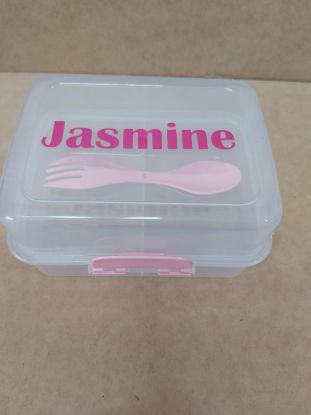 Picture of Personalized Division Lunch Box - Baby Pink