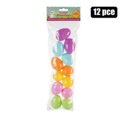 Picture of Fillable Easter Eggs 12 piece